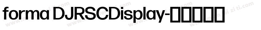 forma DJRSCDisplay字体转换